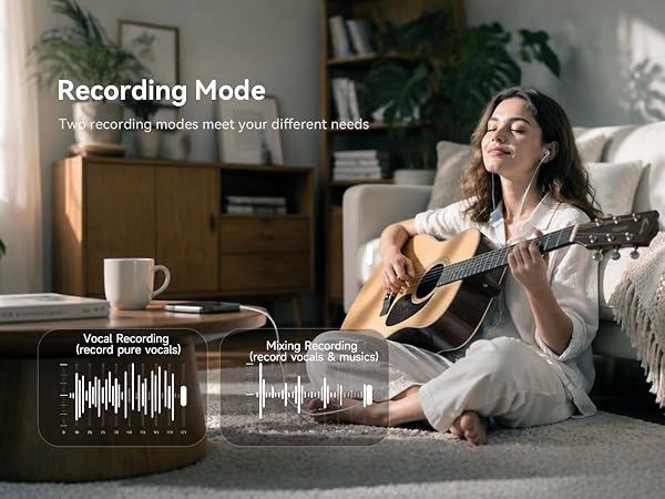 recording headphones with microphone