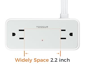 wide spaced outlet design