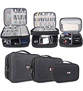 BUBM 3Pcs Universal Travel Cable Organizer Electronics Accessories Carry Bag for Cables, Cord, US...