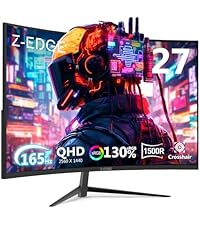 Z-Edge 27 Inch 240Hz Gaming Monitor, 2K QHD 1440P, Fast IPS Computer Monitor, 1ms MPRT, 120% sRGB, 4...