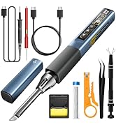 Soldering Iron Kit, Portable Soldering Iron 2in1 Multifunction Multimeter with LED Digital Adjust...
