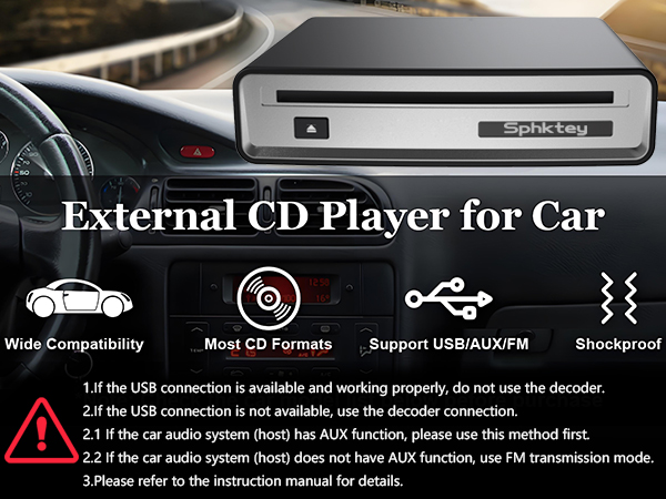 External CD Player for Car