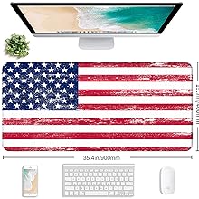 Large Elongated Gaming Mouse Pad With Stitched Edges