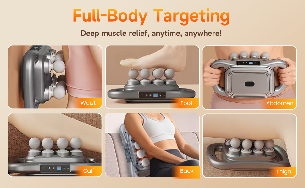 16-Head Massage Gun Set, Deep Tissue Percussion Massager