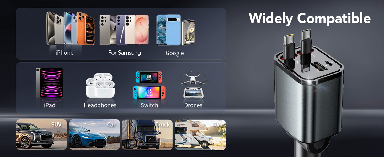 retractable car charger