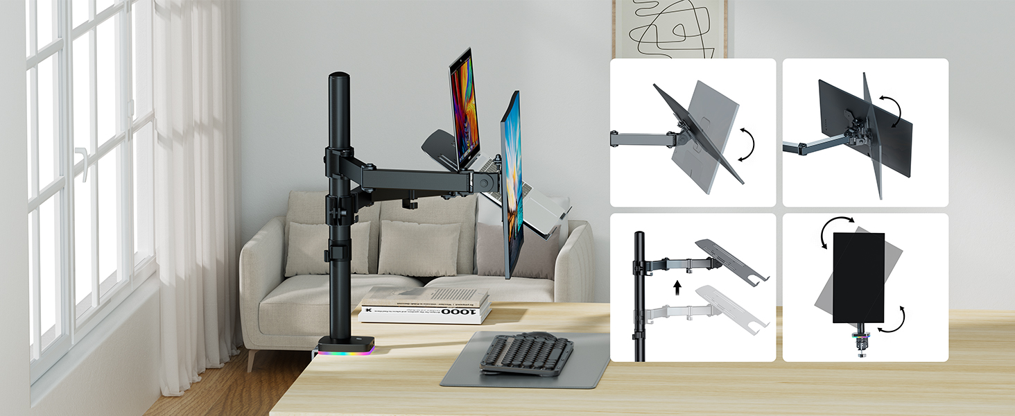 Monitor &amp;amp; Laptop Mount Stand