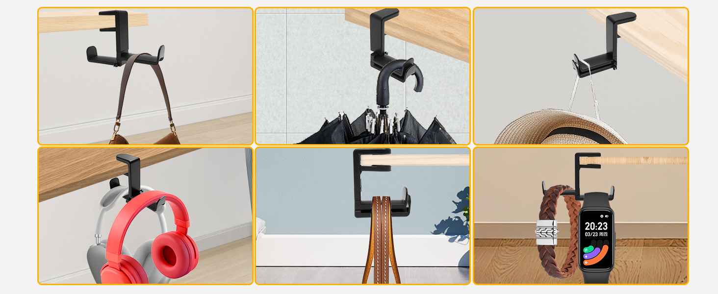 Clamp-on Headphone Stand