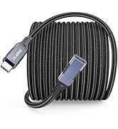 USB C Extension Cable 20ft Long, Upgraded 4K@60Hz Monitor &amp; 100W Charging &amp; 10Gbps Data Transfer ...