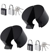 Outdoor Faucet Lock, 2 Pack Water Spigot Lock with Dual Anti-Theft, Stainless Steel Cover &amp; Padlo...