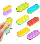 6 Pack Sensory Fidget Magnetic Toys for Kids &amp; Teens, Silicone Magnet Sliders Calming Tools for A...