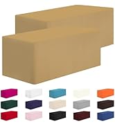 CXPSINC 2 Pack Fitted Table Clothes-48 x 24 Inch Rectangle Tablecloths for 4 Foot Tables, Washabl...