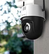 Amcrest 5MP UltraHD Mini AI Outdoor WiFi Camera, Security IP Camera with Two-Way Audio, 98ft Full...