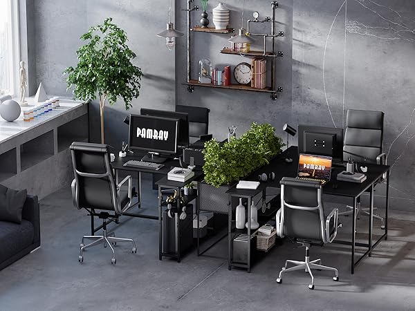 black desk