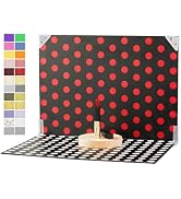 Meking 12Pcs 24Patterns Product Photography Backdrops Kit Small Photo Backdrop Colorful Polka Dot...