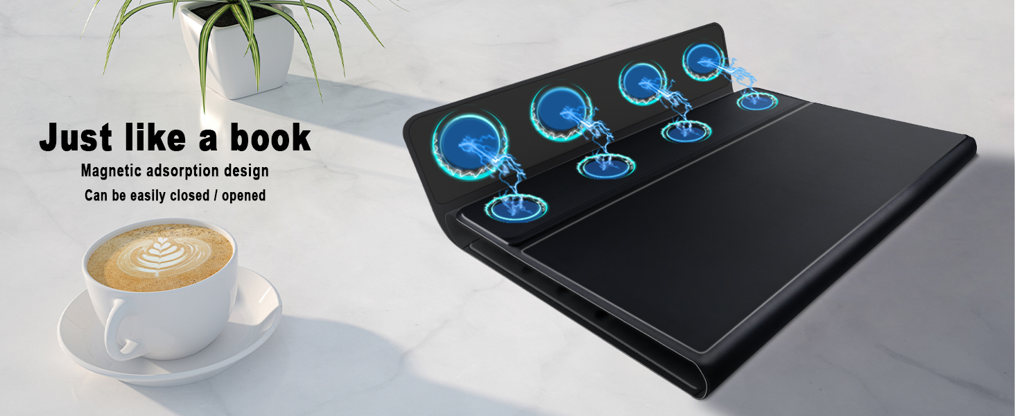 Universal Tablet Backlit Keyboard Case Black - 3