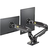 NB North Bayou Dual Monitor Desk Mount Stand Full Motion Swivel Computer Monitor Arm for Two Scre...
