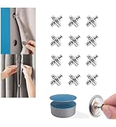 24pcs Premium Curtain Magnet Clips, Strong Hold, Stylish Back Tacks &amp; Buckles, Curtain Buckle wit...