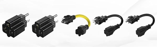 15 amp male to 20 amp female plug adapter T blade 20a 15a plug adapter 20amp to 15amp adapter