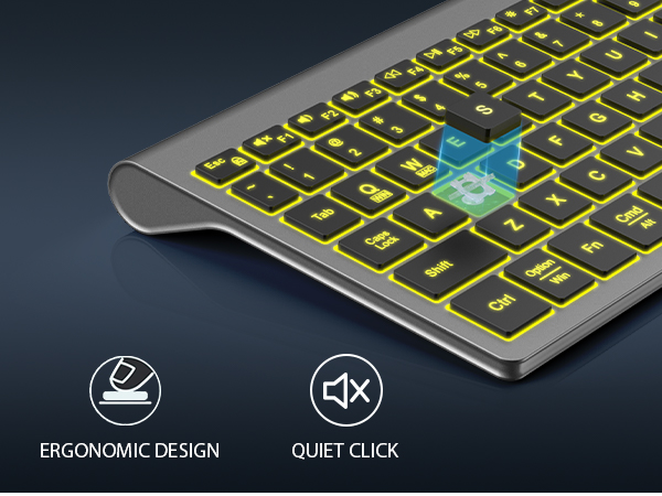 quiet keyboard and mouse wireless combo