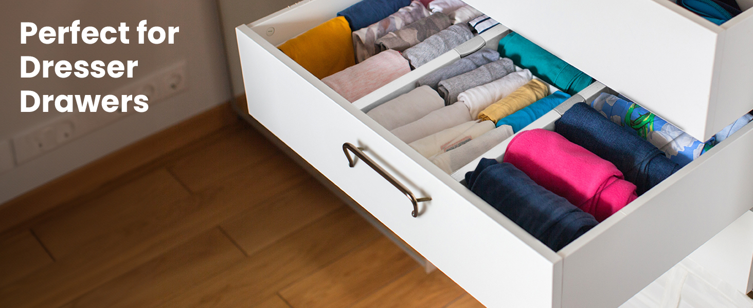 Drawer Dividers being used inside Dresser Drawers