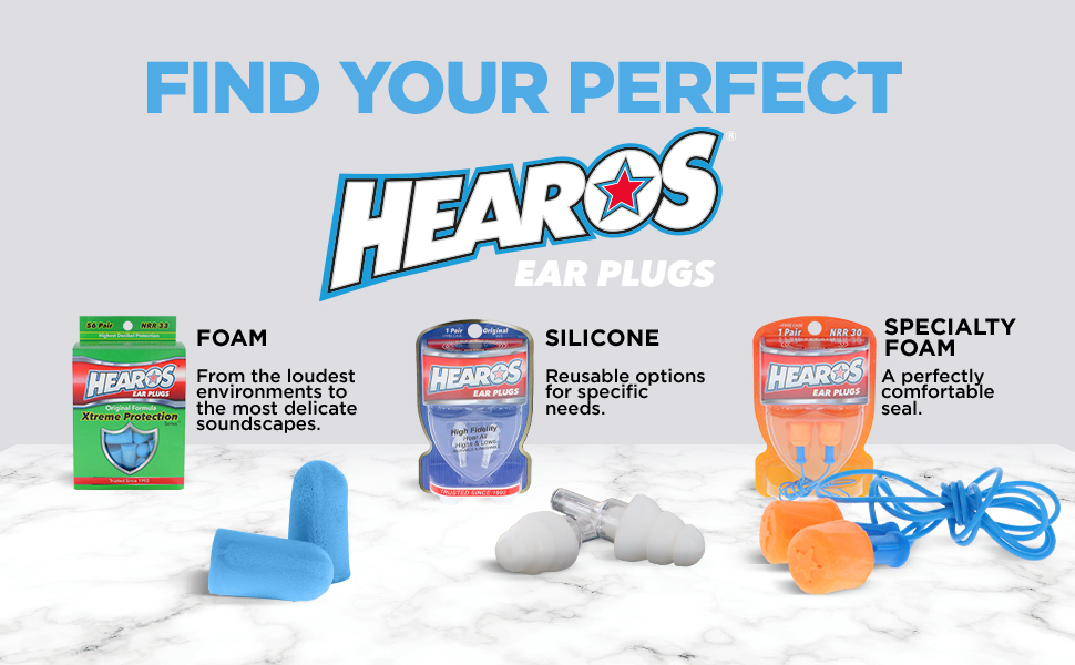 earplugs, ear protection, foam ear plugs, high fidelity, resusable ear plugs, noise reduction