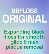 Brushmo Black Floss (BBFloss) - Expanding Floss, Gum-Friendly Soothing Mint Dental Floss, Natural...