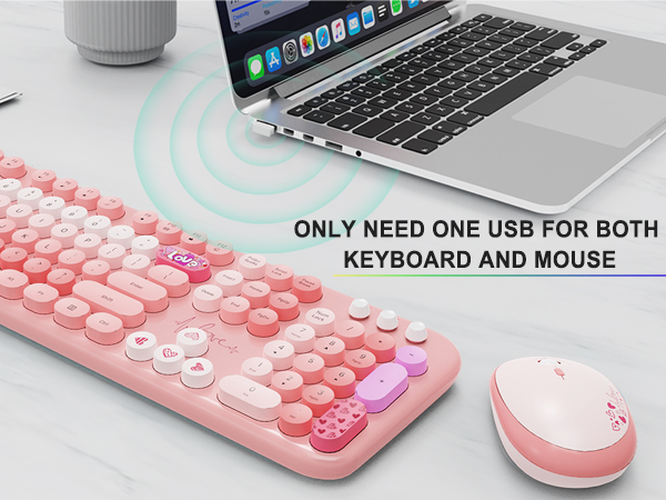 Wireless Keyboard and Mouse Set