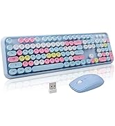 FOPETT Keyboard and Mouse Sets Wireless Keyboard and Mouse Sets,Reliable 2.4 GHz Connectivity for...