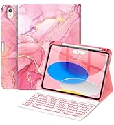 Soke for iPad 10th Generation Case with Keyboard 10.9-inch 2022, Magnetic Detachable Wireless Blu...