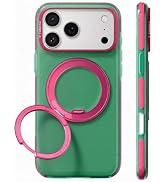 TORRAS for iPhone 17 Pro Case 360 Magnetic Stand Ostand Hue-Jade Green