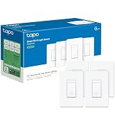 TP-Link Tapo Smart Dimmer Switch, Single Pole, Neutral Wire Required, 2.4GHz Wi-Fi Light Switch C...