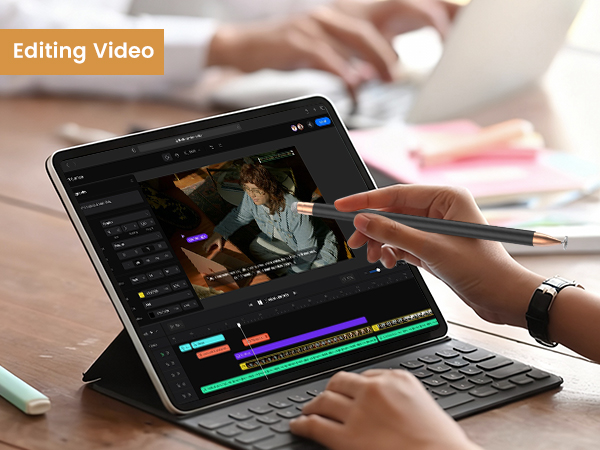the touch screen stylus is good for editing videos