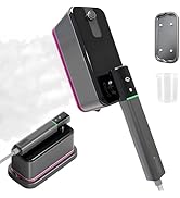 Folding Steam Electric Iron for Clothes, Wet and Dry Iron, Fast Heat-Up, Quick Wrinkle Removal, L...