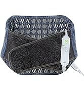 Basalt Stone Heating Wrap for Back Pain Relief with Strap,Lower Back Heating Pad with 12 Heating ...