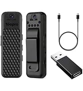 TooPro 1080P Body Worn Camera, Mini Wearable Body Camera with IR Night Vision, 180° Rotating Lens...