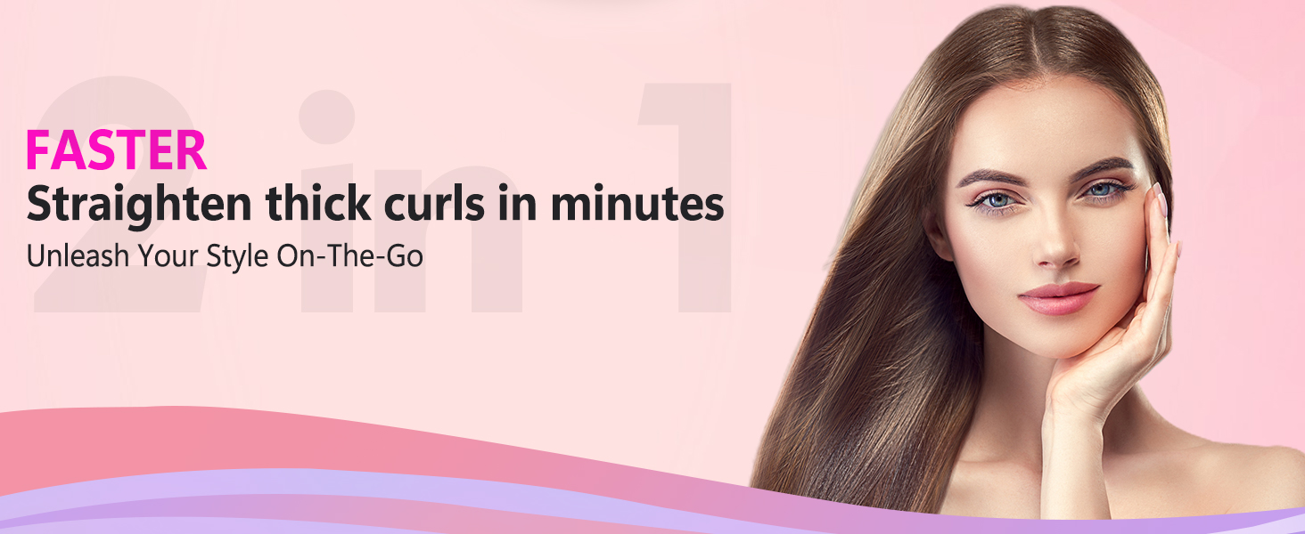 hair straightener and curler 2 in 1