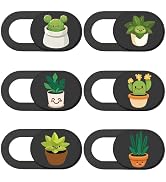 PRESSINART 6Pcs 6 Styles Phone Front Camera Blocker Plant Laptop Camera Cover Privacy Guard Webca...