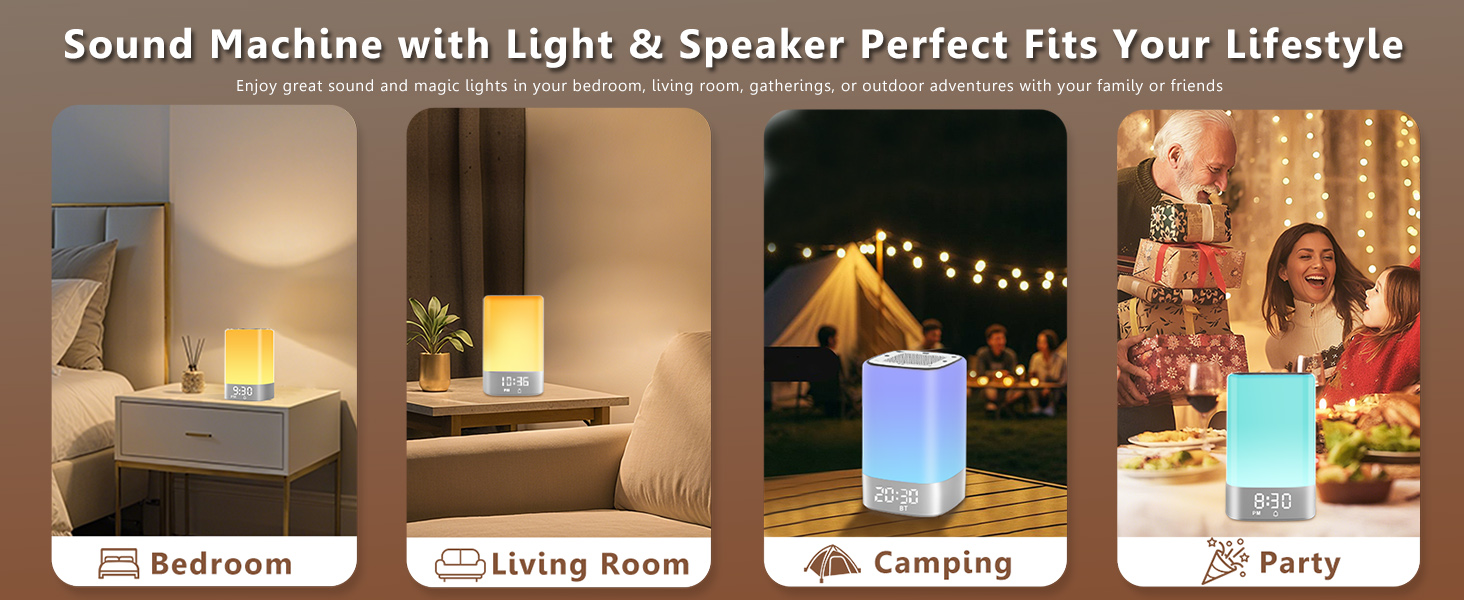 Sound Machine with Light &amp;amp; Speaker Perfect Fits Your Lifestyle