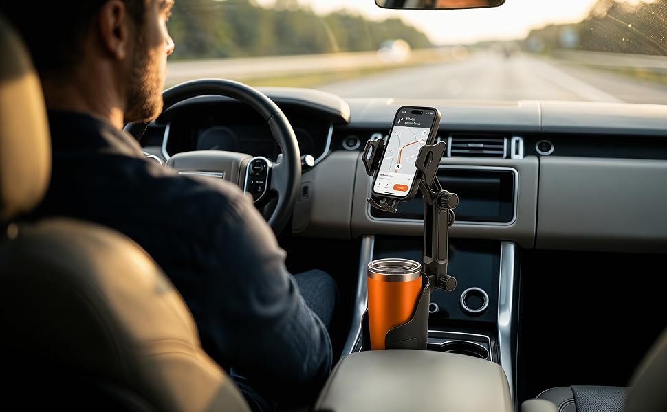 cup phone holder for car