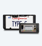 Type S Solar-Powered Wireless Backup Camera with Adjustable Lens 6.8" Touch Screen LCD Rear View ...