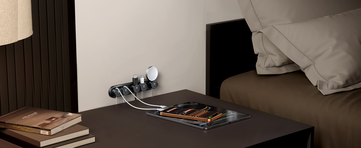 cord holder for nightstand