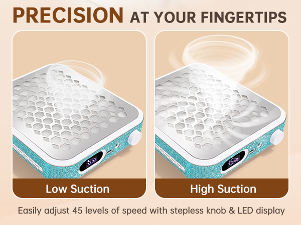 nail desk with dust collector