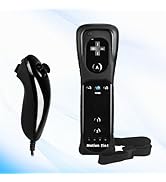 Motion Plus Remote Controller Compatible with Wii, TechKen Built-in 2 in 1 Remote Motion Nunchuck...