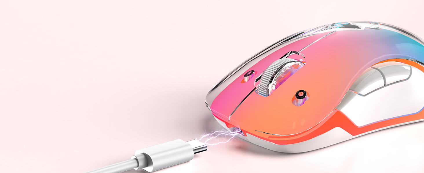 LED wireless mouse black