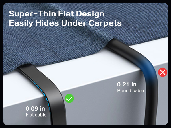 Super-Thin Flat Design Easily Hides Under Carpets