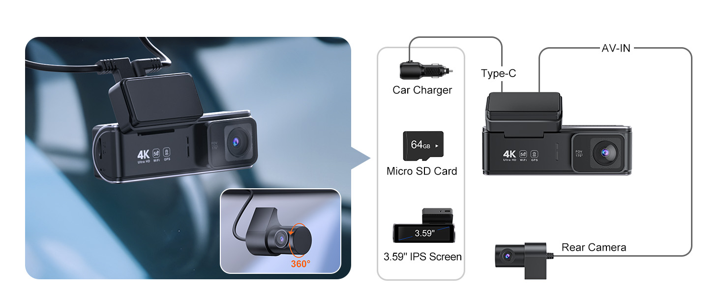 dash cam with speed recording