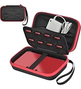 Hard Case for Nintendo 3DS/3DS XL/2DS XL, Shockproof Travel Organizer | 16 game card slots, elast...