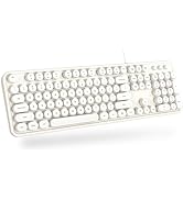 Dilter USB Wired Computer Keyboard - Full Size Office Keyboard with Number Pad, Caps Indicators, ...