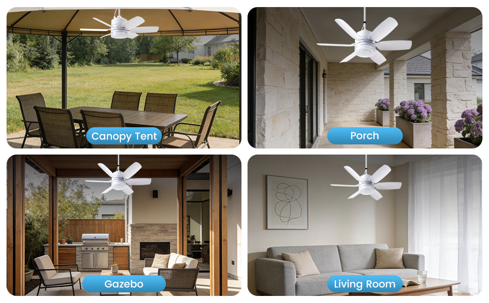 White corded fan