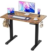 Furmax Electric Standing Desk, 48 x 24 Inches Sit Stand up Desk, Sit Stand Height Adjustable Home...